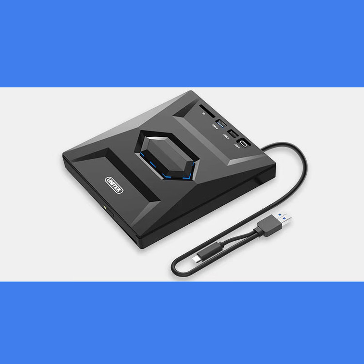 درایو DVD/RW اکسترنال هاب مدل B21-Y 5 IN 1 TYPE-C/USB 3