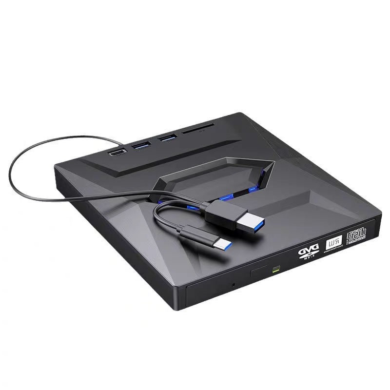 درایو DVD/RW اکسترنال هاب مدل B21-Y 5 IN 1 TYPE-C/USB 3