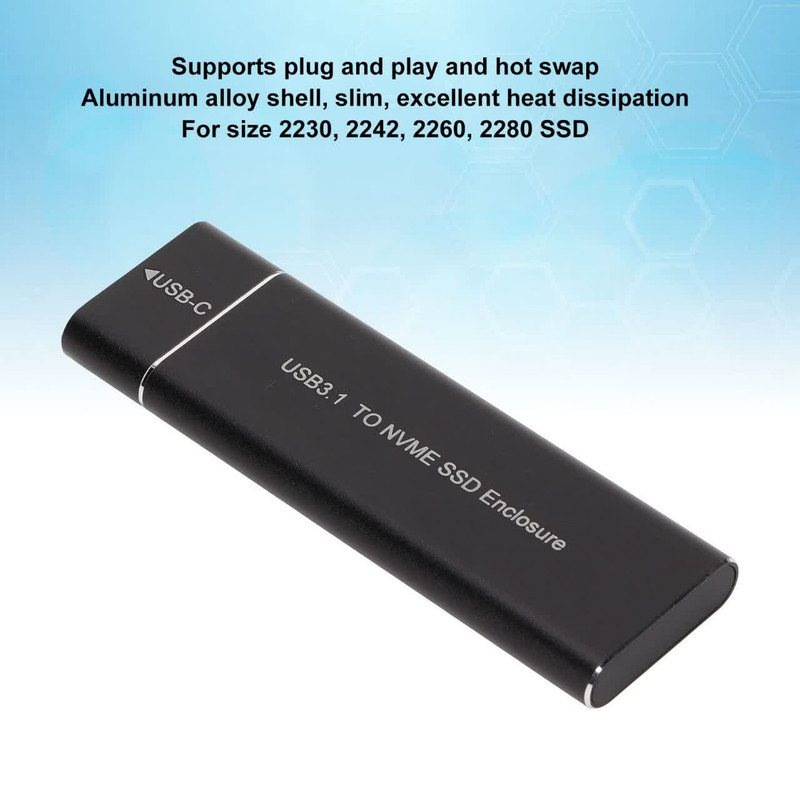 باکس هارد M.2 NVME مدل USB 3.1