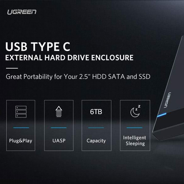 باکس تبدیل SATA به USB3.1 یوگرین مدل US221-50743