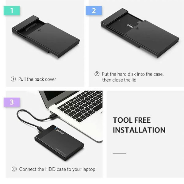 باکس تبدیل SATA به USB3.1 یوگرین مدل US221-50743