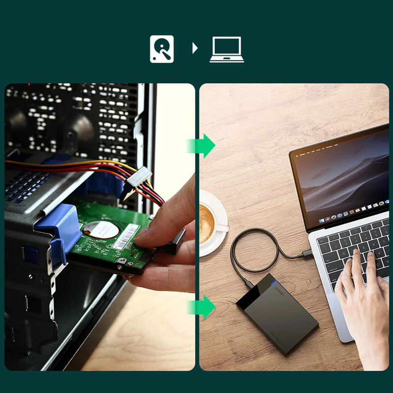 باکس تبدیل SATA به USB 3.0 یوگرین مدل US221
