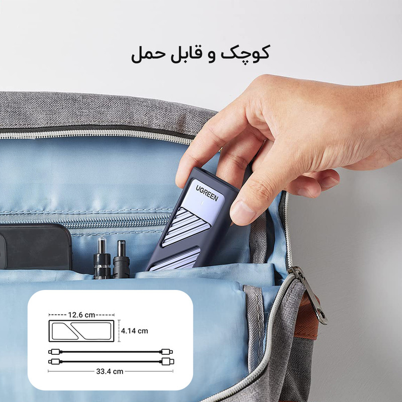 باکس M.2 SATA/NVME به USB-C یوگرین مدل CM559