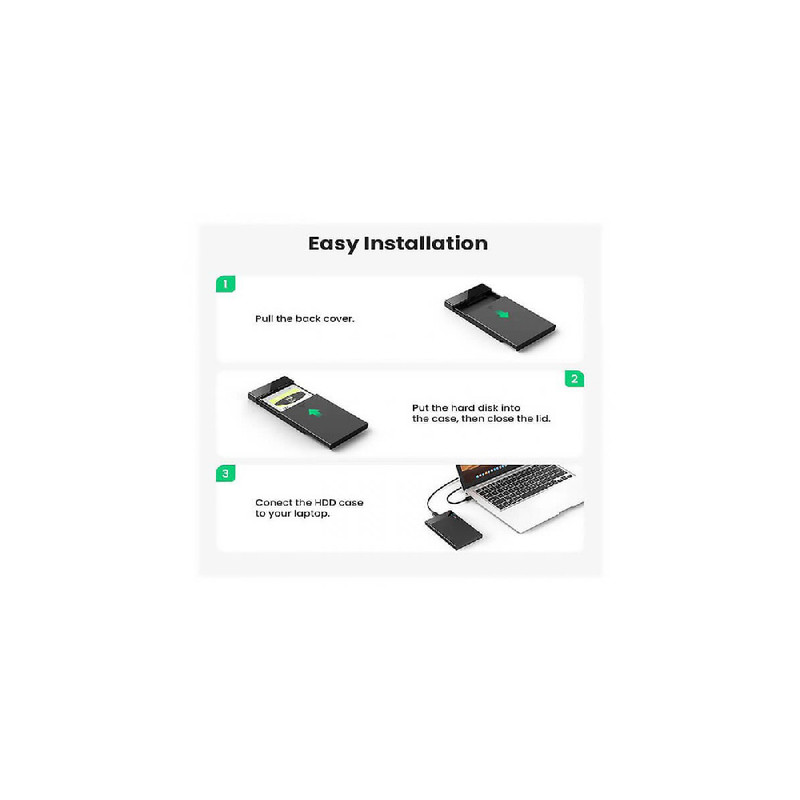 باکس تبدیل SATA به USB3.1 یوگرین مدل US221-30848