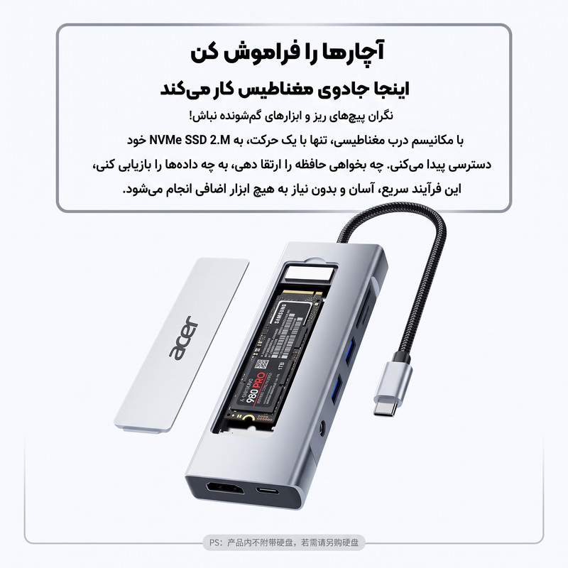 هاب 7 پورت ایسر مدل HY41-T8