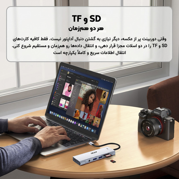 هاب 7 پورت ایسر مدل HY41-T8