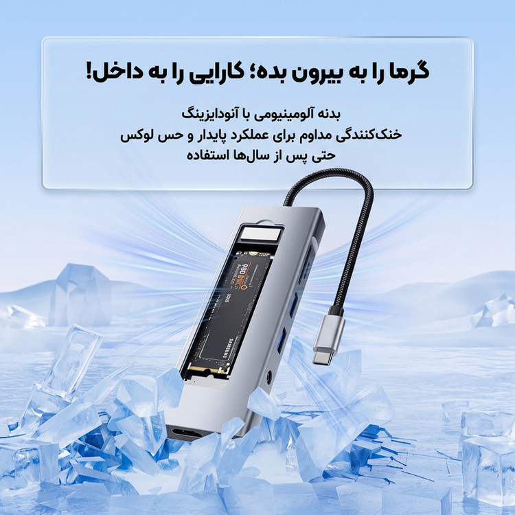 هاب 7 پورت ایسر مدل HY41-T8