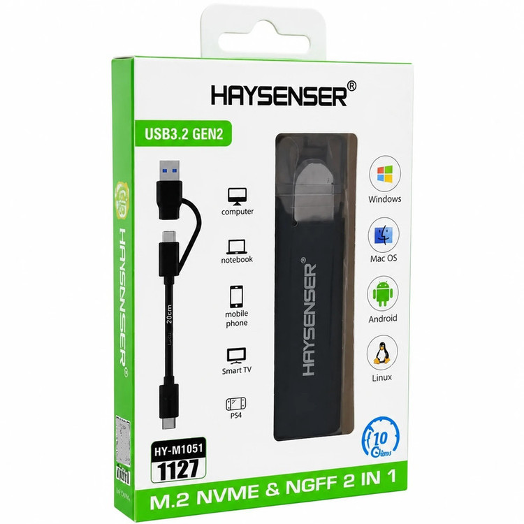 باکس هارد M.2 NVME+NGF هایسنسر مدل HY-M1051