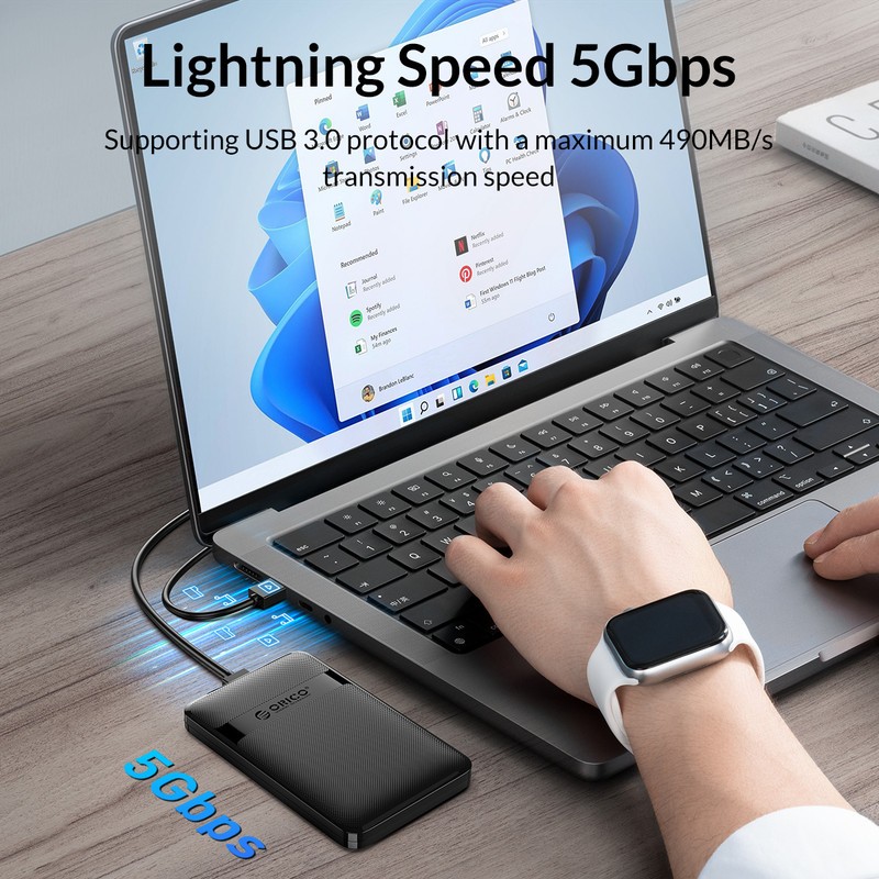 قاب هارددیسک اکسترنال 2.5 اینچی usb-C اوریکو مدل 2577C3-V1