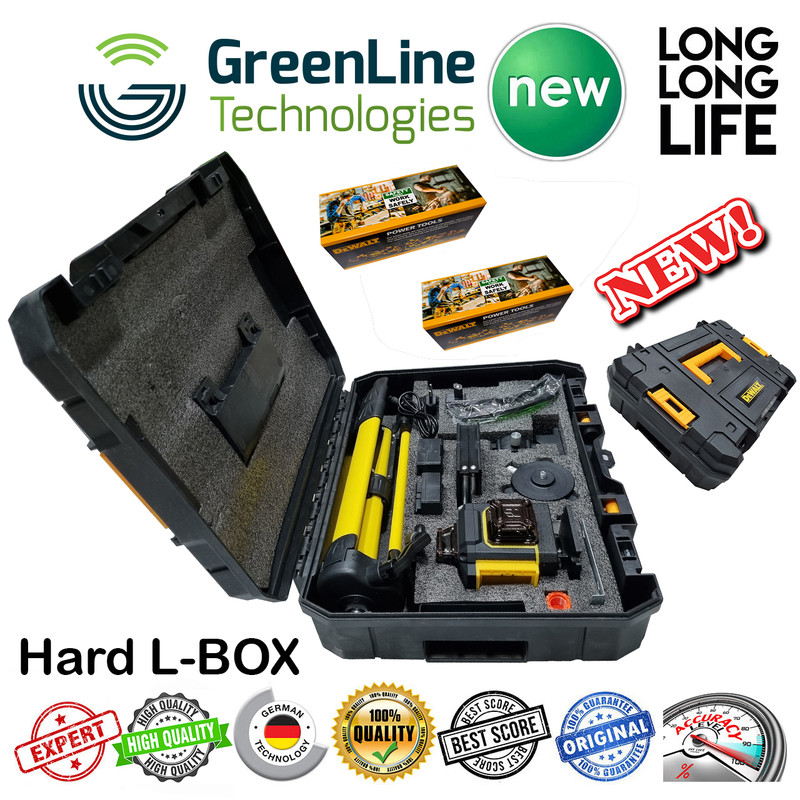 تراز لیزری نور سبز مدل فوق هوشمند 16 لاین کد 4D-16 L Hard Box