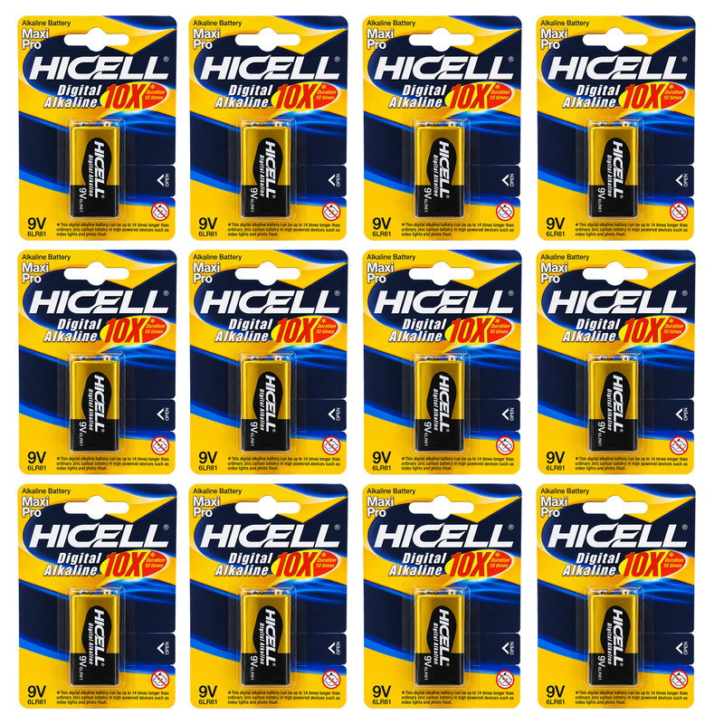 باتری کتابی هایسل مدل Alkaline بسته 12 عددی