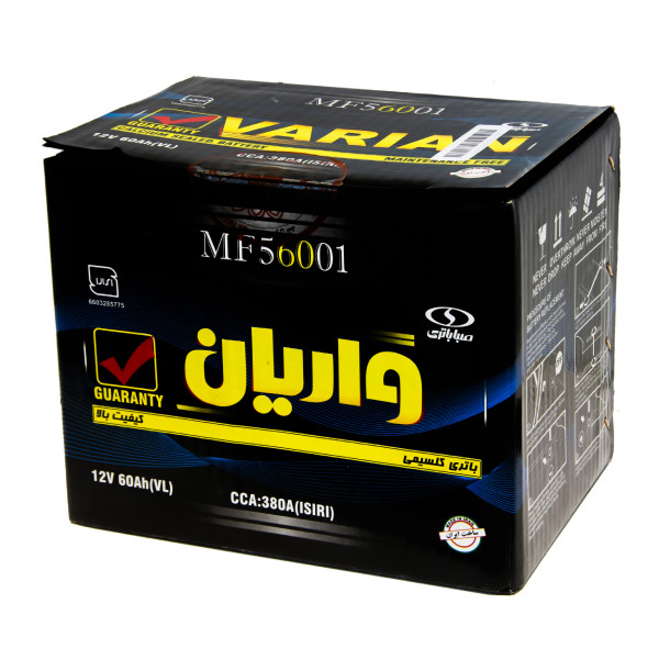باتری اتمی خودرو صبا باتری مدل 60 آمپر