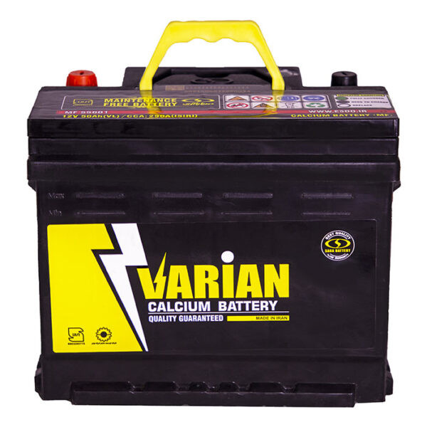 باتری اتمی 12 ولت 50 آمپر خودرو صبا باتری کد SBT-50