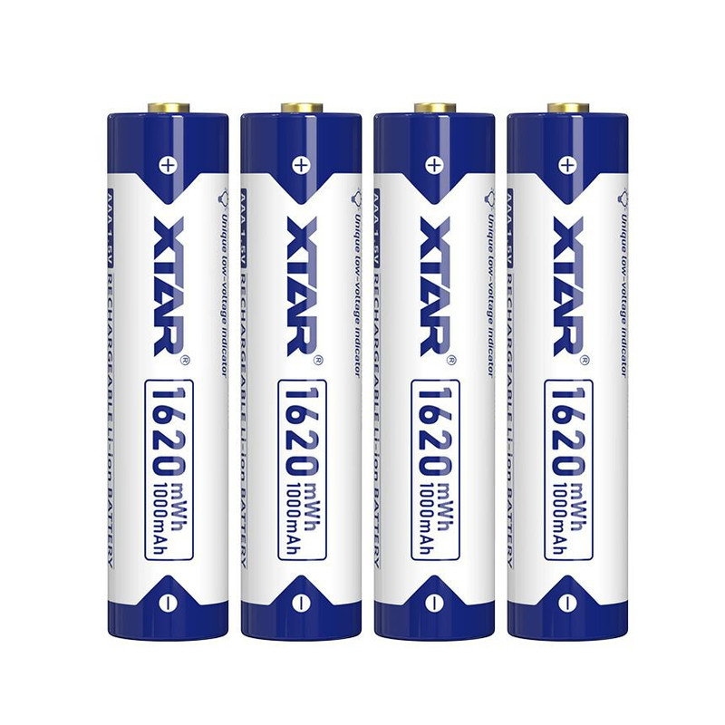 باتری قلمی قابل شارژ اکستار مدل 1.5V/AAA ظرفیت 1000 میلی آمپر ساعت بسته 4 عددی