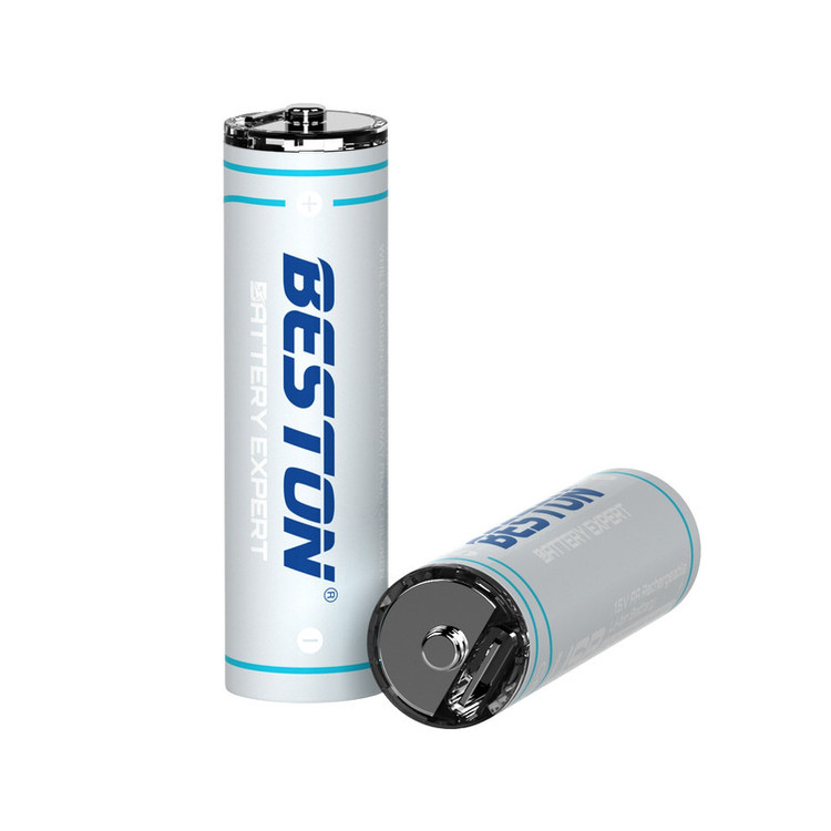 باتری قلمی قابل شارژ بستون مدل USB-TYPE C-CHARGING بسته چهار عددی