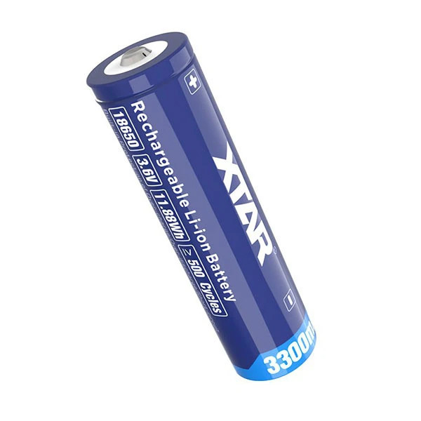 باتری لیتیوم یون قابل شارژ اکستار مدل XTAR 18650 3300mAh بسته ۲ عددی