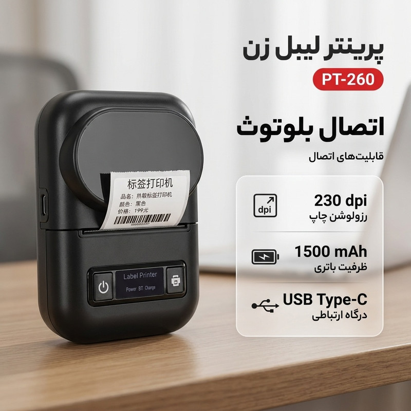 پرینتر لیبل زن مدل PT-260
