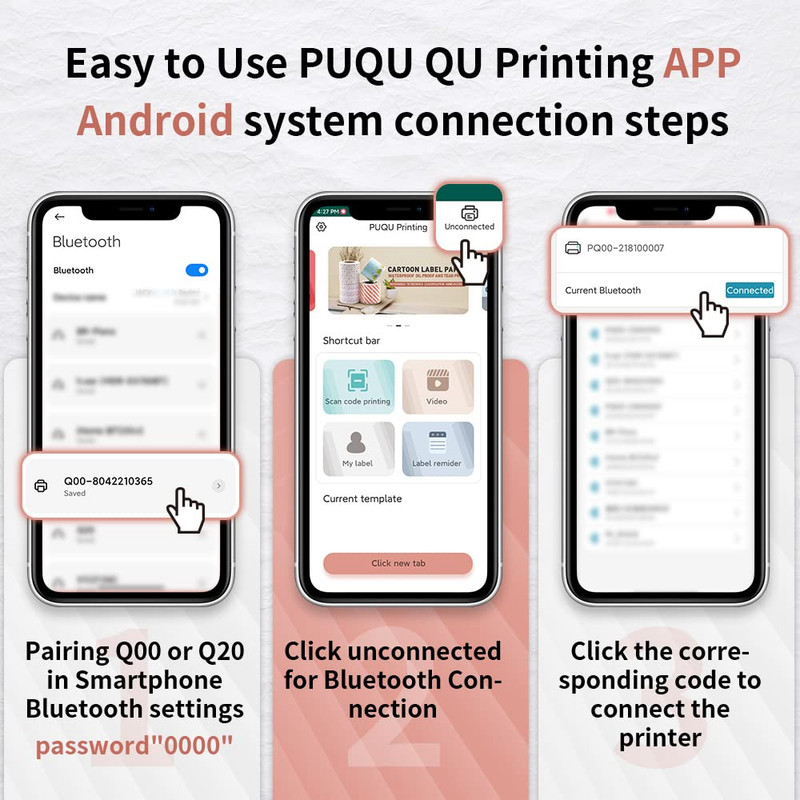 پرینتر لیبل زن مدل AQ20-PUQU