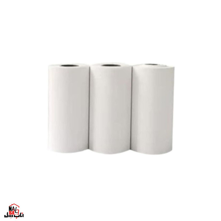 پرینتر لیبل زن حرارتی ناب سل مدل شارژی کد BLK-NAAB00444 به همراه سه عدد رول کاغذی