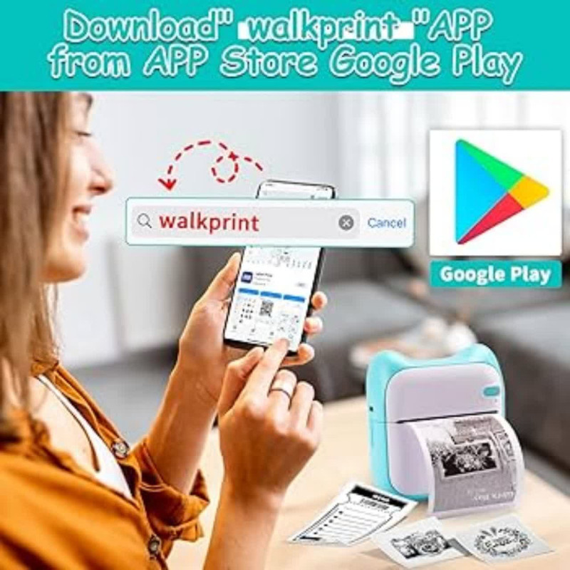 پرینتر لیبل زن ناب سل مدل پرتابل حرارتی شارژی