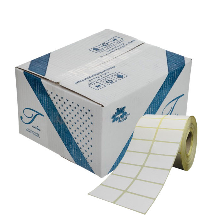 برچسب پرینتر لیبل زن توسکا مدل K-2R-25x50 بسته 4 عددی