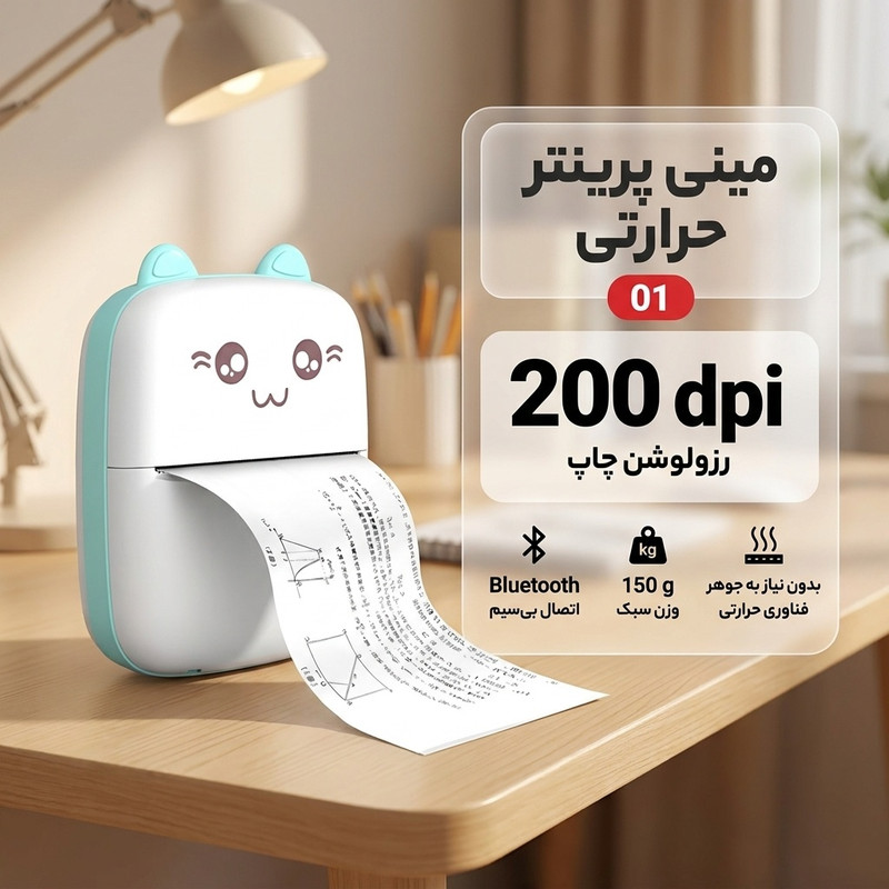 مینی پرینتر حرارتی مدل 01