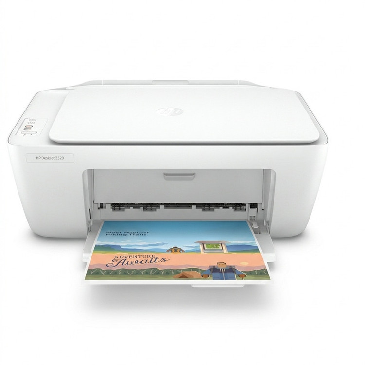 پرینتر چندکاره جوهرافشان رنگی اچپی مدل DeskJet 2320 با قابلیت پرینت، اسکن و کپی، رزولوشن چاپ 4800 × 1200 dpi و سینی 60 برگی