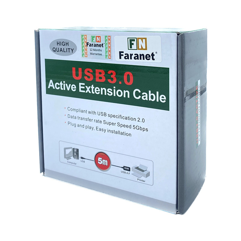 کابل افزایش طول USB3.0 فرانت مدل U3-CF50 طول 5 متر