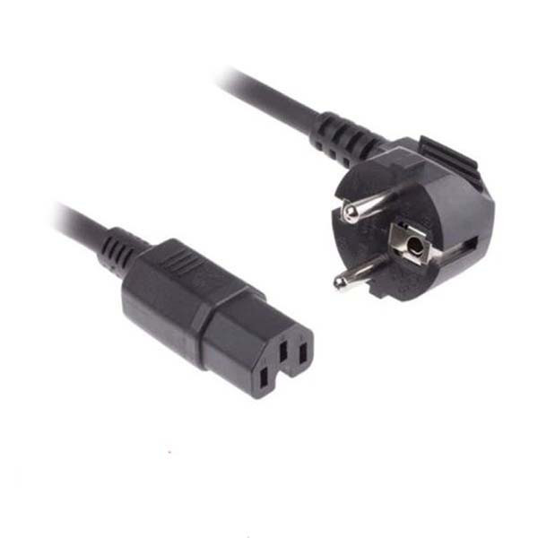 کابل برق سه پین منبع تغذیه کامپیوتر بافو مدل 3x1.5mm-EU-C15 طول 5 متر
