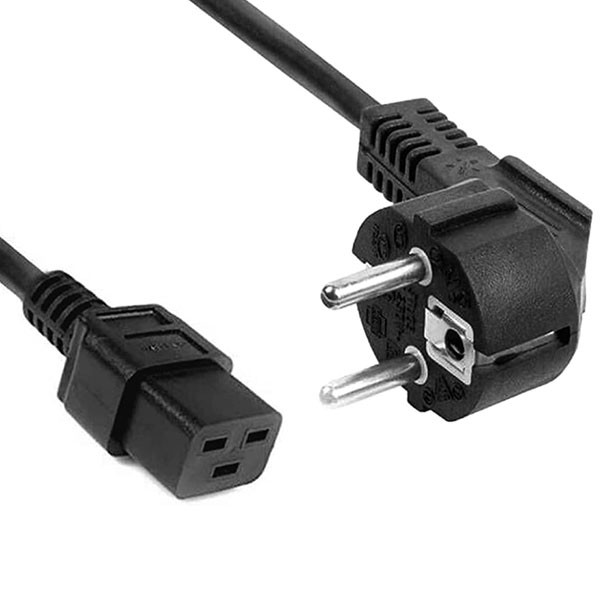 کابل برق 3 پین سرور منبع تغذیه بافو مدل EU-C19 3Cx1.5MM طول 2 متر