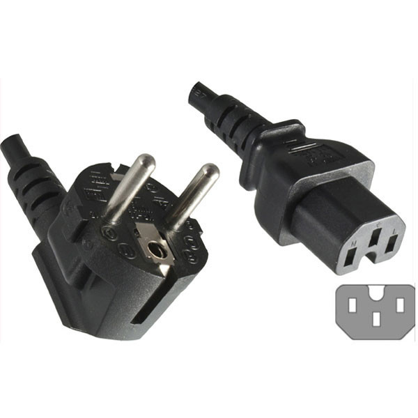 کابل برق سه پین منبع تغذیه کامپیوتر بافو مدل 3x1.5mm-EU-C15 طول 3 متر