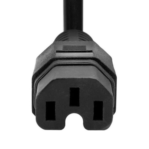 کابل برق سه پین منبع تغذیه کامپیوتر بافو مدل 3x1.5mm-EU-C15 طول 3 متر
