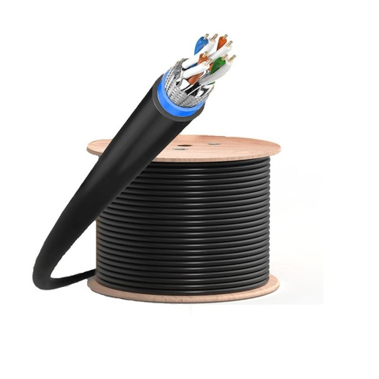 کابل شبکه Cat6 نگزنس مدل Cat6 SFTP Outdoor Double Jacket دو روکشه
