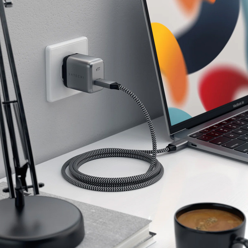 کابل USB-C ساتچی مدل USB4 40GBPS طول 0.8 متر