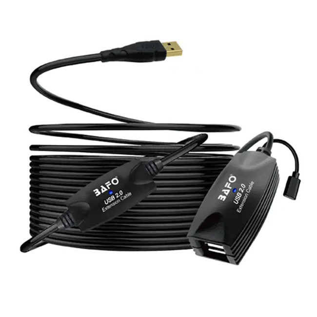 کابل افزایش طول USB 2.0 بافو مدل BF-3003 طول 15 متر