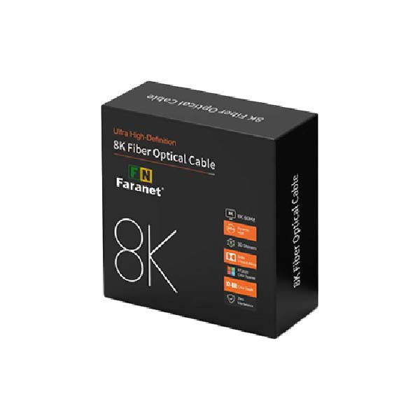 کابل HDMI 2.1 فیبر نوری فرانت مدل FN-H8FC150 طول 15 متر