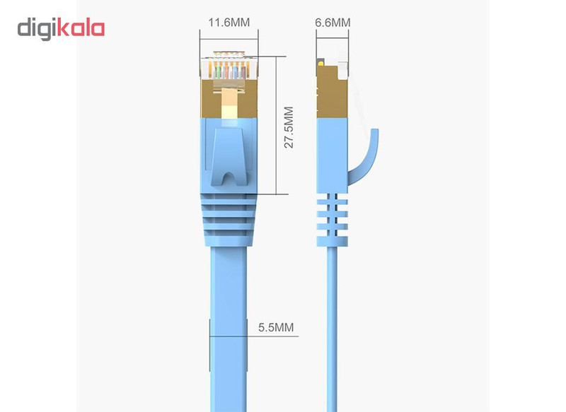 پچ کورد Cat7 اوریکو مدل PUG-C7B طول 15 متر