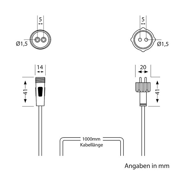 کابل اتصال مدل LC-SS-180 طول 1 متر
