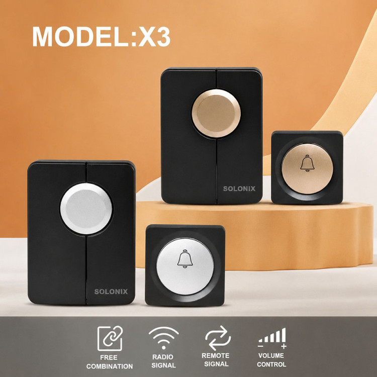 زنگ بیسیم هوشمند سولونیکس مدل X3 38 ملودی