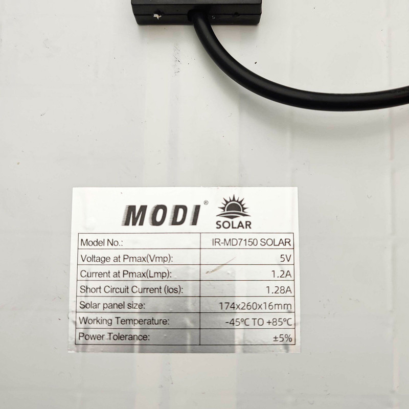 پروژکتور خورشیدی 50 وات مودی مدل IR-MD7250 طرح IP66
