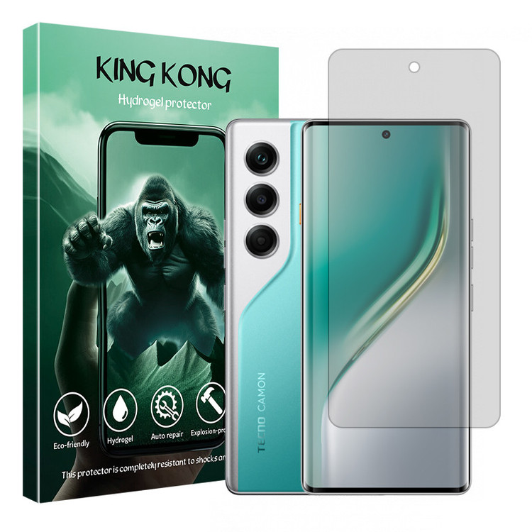 محافظ صفحه نمایش شفاف کینگ کونگ مدل Tough مناسب برای گوشی موبایل تکنو Camon 40 Pro