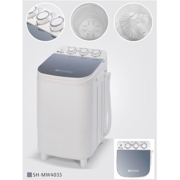 مینی واش 4 کیلوگرم جنرال تکنیک مدل کتانیشور SH-MW4035