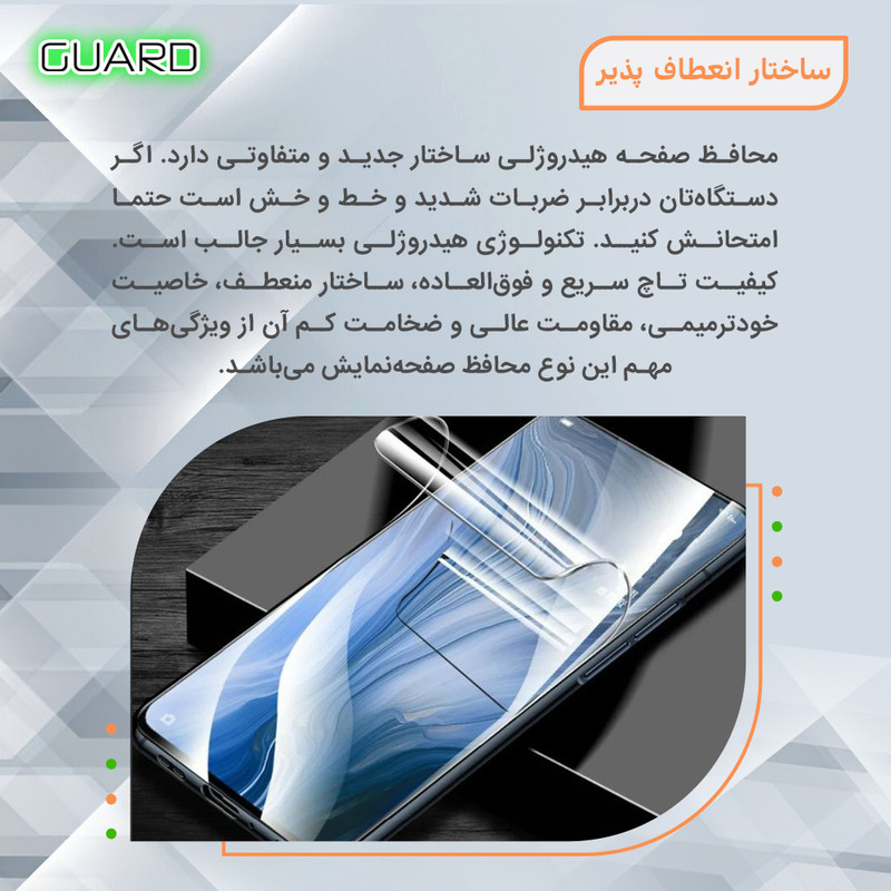 محافظ صفحه نمایش مات گارد مدل Tough مناسب برای گوشی موبایل تکنو Camon 40 Pro