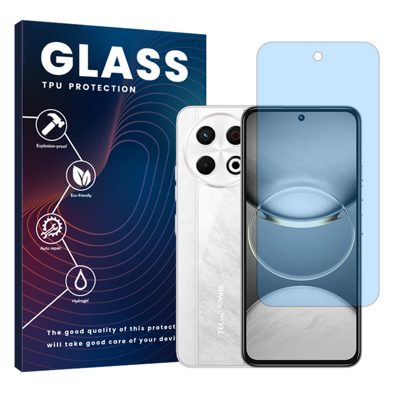 محافظ صفحه محافظ چشم گلس مدل هیدروژلی مناسب برای گوشی موبایل تکنو Spark 30 Pro