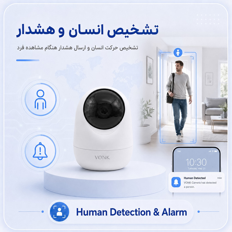 دوربین مداربسته تحت شبکه وونک مدل 5MP Pro