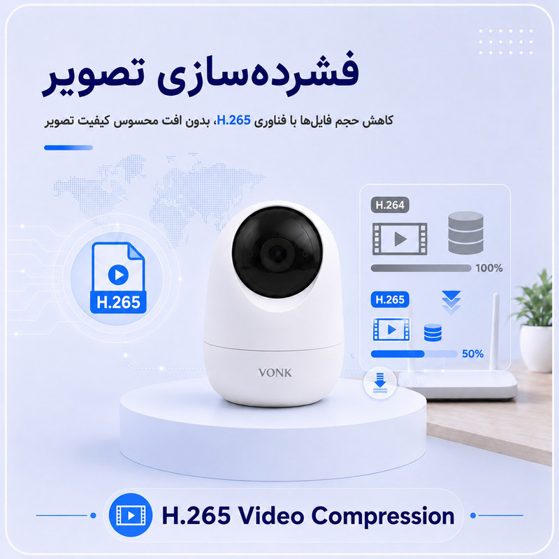 دوربین مداربسته تحت شبکه وونک مدل 5MP Pro