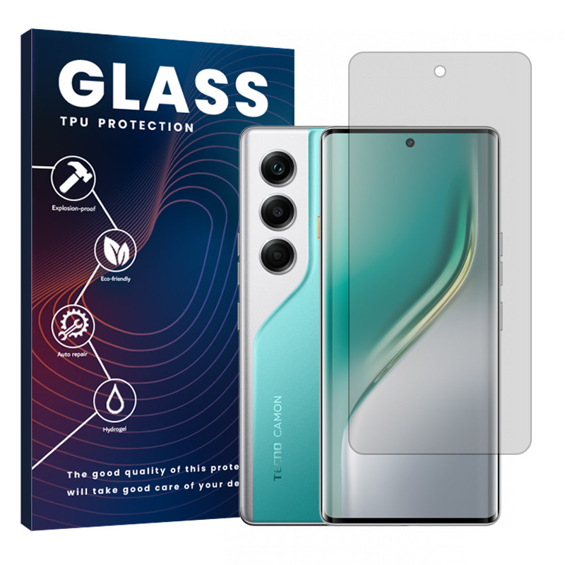 محافظ صفحه نمایش شفاف گلس مدل هیدروژلی مناسب برای گوشی موبایل تکنو Camon 40 Pro