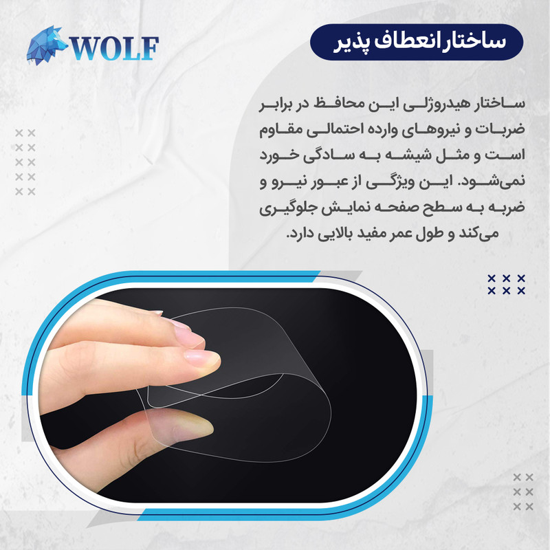 محافظ صفحه نمایش شفاف ولف مدل Tough مناسب برای گوشی موبایل تکنو Camon 40 Pro