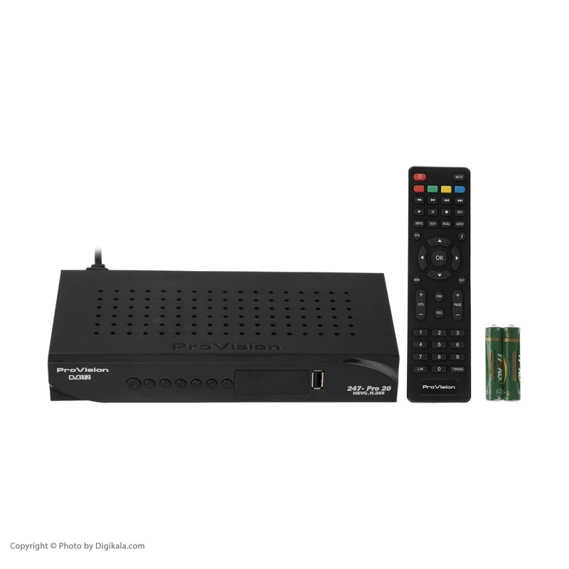 DVB-T گیرنده دیجیتال پروویژن مدل 247Pro20 به همراه آنتن رومیزی