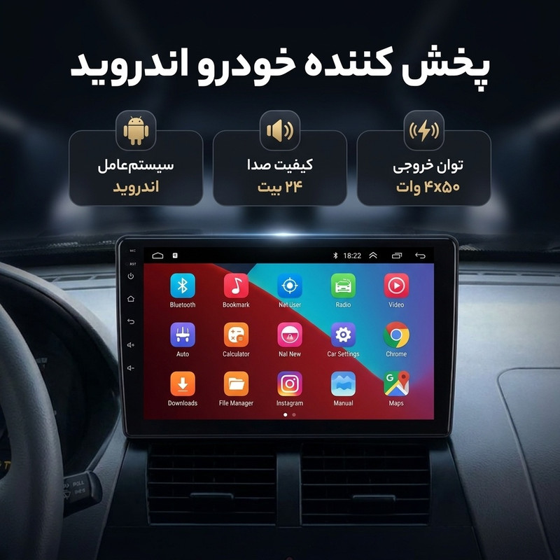 پخش کننده خودرو مدل مانیتور Android